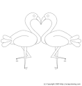 Flamingo coloring page