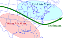 Jet Stream: current of rapidly moving air