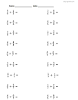 3rd grade adding fractions math worksheets third grade math
