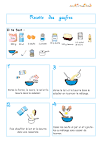 Imprimer la RECETTE de la pâte gaufres illustrée - Chanson Enfant ...
