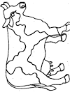 Cow coloring page