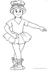 Ballet coloring page