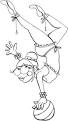 Acrobat coloring page