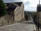 This celebrated street featured in the 1997 film 'Twin Town' for a car stunt - via Daymix