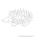 Hedgehog coloring page