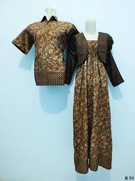 BAJU BATIK GAMIS COUPLE | Model Baju Batik Modern