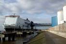 Seen from the east, the gangway from the P&amp;O Ferries 'Pride of Rotterdam' - via Daymix
