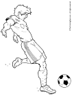Soccer coloring page