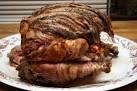 Turbaconducken (TURDUCKEN Wrapped in Bacon)