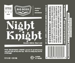 Big Boss Night Knight Black IPA | BeerPulse