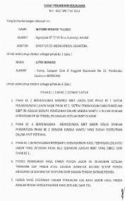 Surat Perjanjian Kerjasama Jual Beli Kayu | Koleksi Dokumentasi