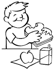 Lunch coloring page