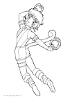 Mew Mew power coloring page