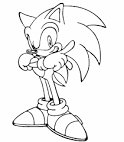 Sonic coloring page
