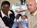 Proud parents: Florence Addo-Gerth and Stephan Gerth with their newborn ... - twins