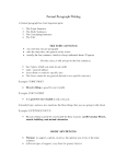 Formal Paragraph Writing