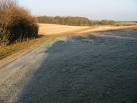 The photo was taken at 13:09 and the frost was still around, a bit unusual - via Daymix