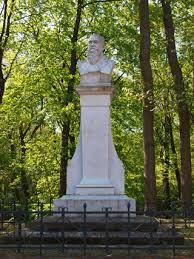 Eisleben – Das Ernst Leuschner Denkmal in der Oberen Parkstraße ...