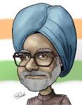 Manmohan Singh of India Caricature for CS3000 by Scott Zambelli .