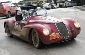 The 1939 Alfa Romeo 6C of Alastair Caldwell and Catriona Rings of the UK. This million dollar car had only five inches of ground clearance but completed the ... - 1-the-1939-alfa-romeo-6c