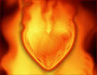Heart On Fire Screensaver