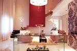 Bright Living Room Decoration With Glass Console Table