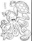 Sea Turtle coloring page