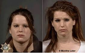 Crystal meth use does lead to weight loss (tooth loss too, but no matter).