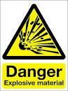 Danger explosive material - Signs 2 Safety
