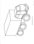 Truck coloring page