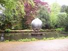 driven by water power, which opens to reveal the golden globe inside. - via Daymix