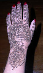 Peacock Henna Tattoo Picture 3