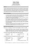 An excellent example CV / resume produced by Bradley CVs UK