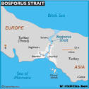 Map of Bosporus Strait - World Straits, Bosporus Map, Location ...
