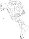 Outline Map of America, Outlined Map of North America, Map of ...