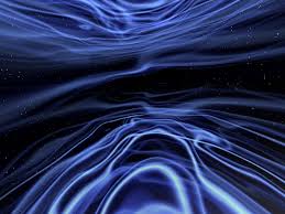 Black screen with Blue waves of calmness