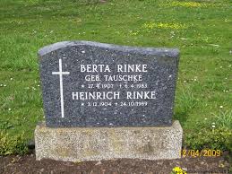 Grab von Heinrich Rinke (03.12.1904-24.10.1989), Friedhof ... - ly119