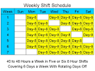 8 Hour Shift Schedules for 6 Days a Week 1.6 free download ...