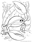 Crab coloring page