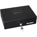 First Alert Locking Steel Cash Box   Walmart