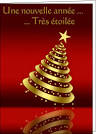 Cartes de voeux 2012 : CARTE DE VOEUX tres etoilee (Carte 689)