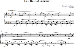 Last Rose of Summer Piano Sheet Music, Last Rose of Summer Music Score - Last_Rose_of_Summer_Flotow