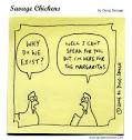 Existence Cartoon | Savage Chickens - Cartoons on Sticky Notes by ...