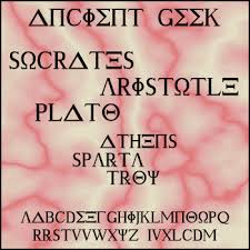 greek letters font