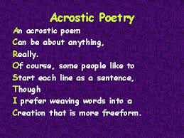 acrostic poem example