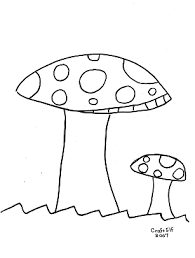 mushroom coloring pages