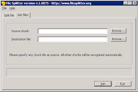 Come dividere  o unire un file in più parti utilizzando file splitter