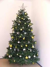 silver christmas tree