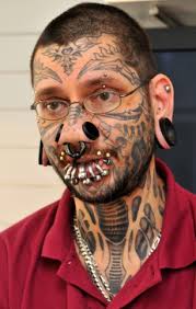 girl face tattoo