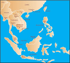 asia map countries